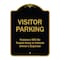 Signmission Designer Series-Visitor Parking Violators Will Be Towed Away Vehicle Owner, 24" x 18", BG-1824-9870 A-DES-BG-1824-9870 - alternate 1